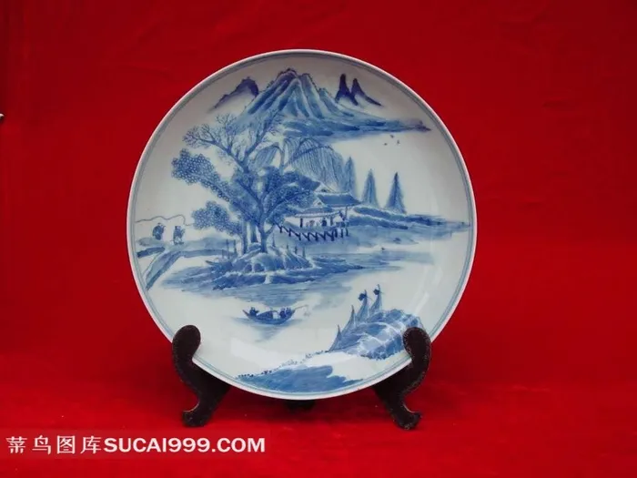 水墨画磁碟素材