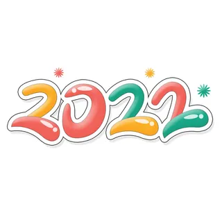 2022新年元旦虎年主题艺术字体PSD卡通可爱老虎PNG免抠设计素材