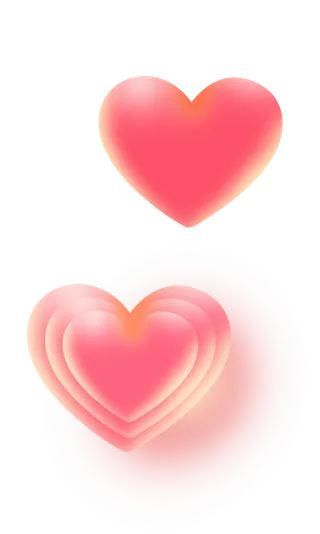 萌萌心跳立体爱心可爱造型