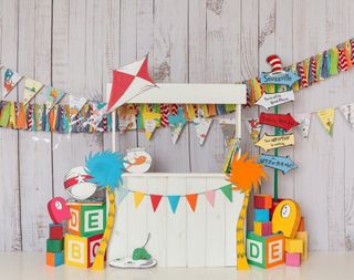 儿童照相拼接背景