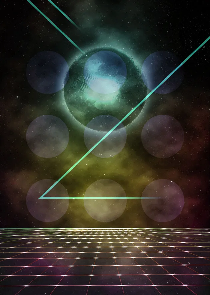 末来合成环保海报psd模版下载