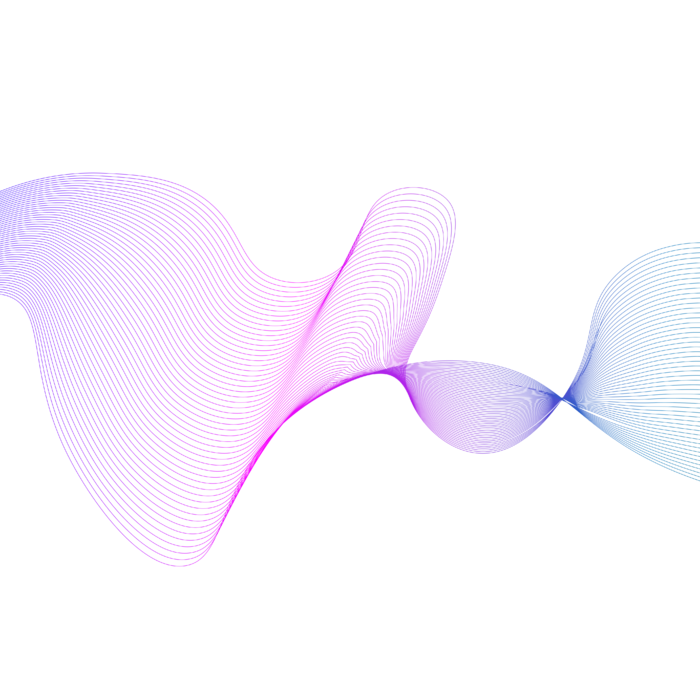 蓝紫色波纹渐变线条科技电商免抠png