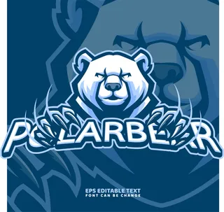 白熊标识logo设计