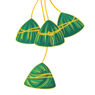 端午节节日粽子装饰悬挂挂件元素PNG素材