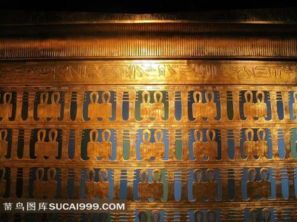 灯光下的古埃及象形文字图片