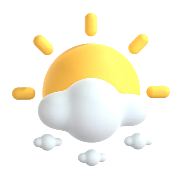 多云卡通自然图标3Dpng素材