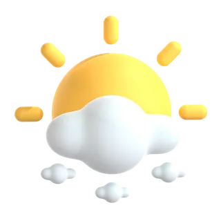 多云卡通自然图标3Dpng素材