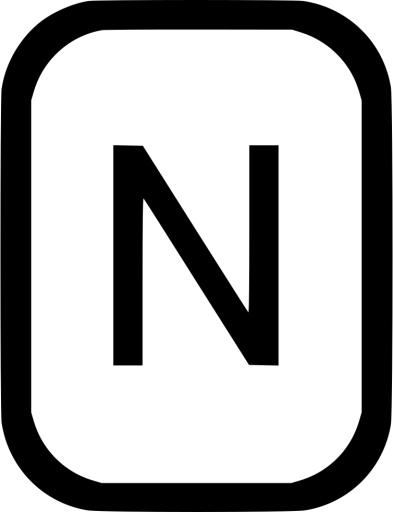 字母N PNG免抠(754x980)