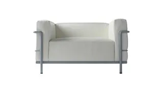 白色扶手椅 PNG免抠