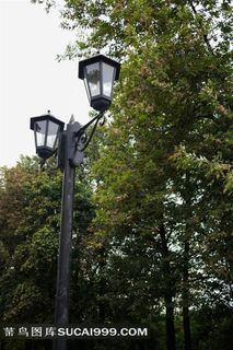 外国街道上的路灯