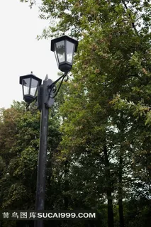 外国街道上的路灯