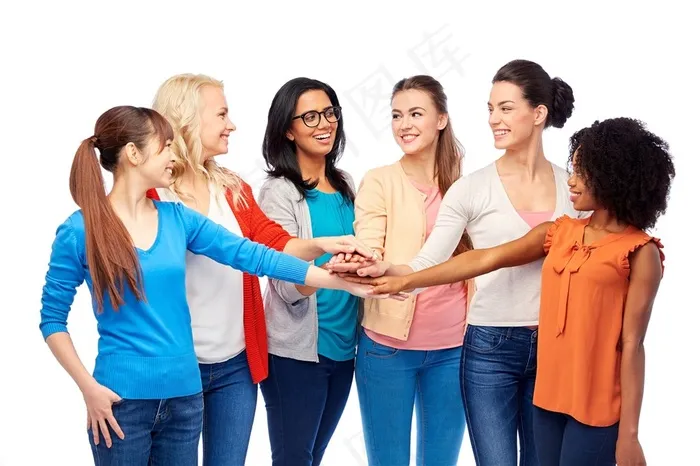 团队合作女性团体高清图片