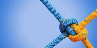 蓝色团队精神展板背景