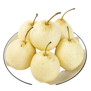 27鸭梨 (4)水果超市商品白底图免抠实物摄影png格式图片透明底