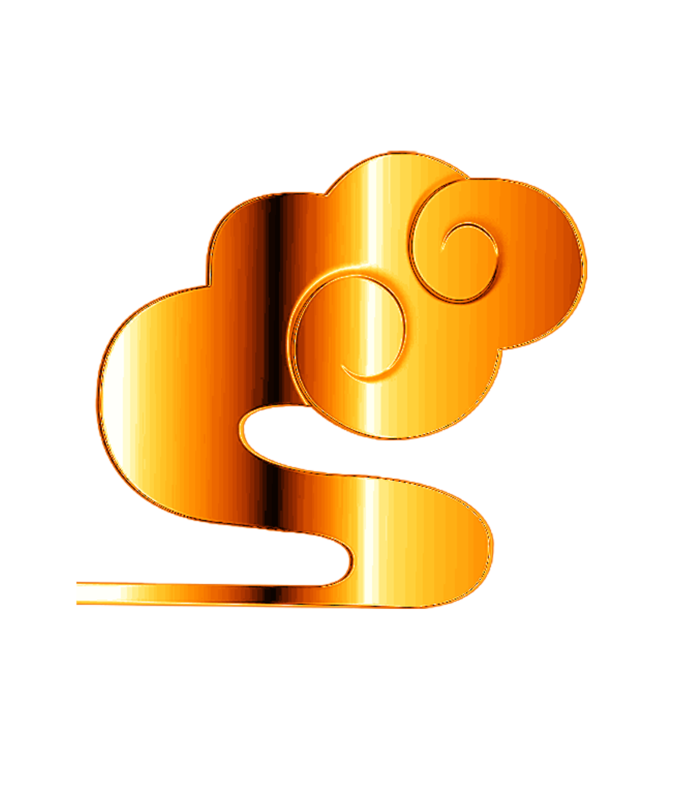 金属质感祥云  免抠