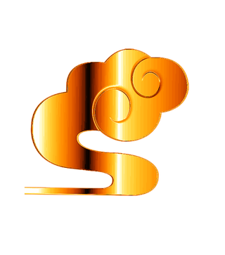 金属质感祥云  免抠