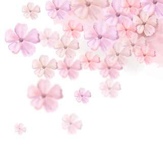 春天浪漫粉红色樱花手绘樱花梅花桃花花朵图片PNG免扣素材