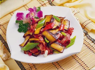 香肝炒腊肉   22元例