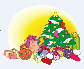 圣诞节冬天背景风景