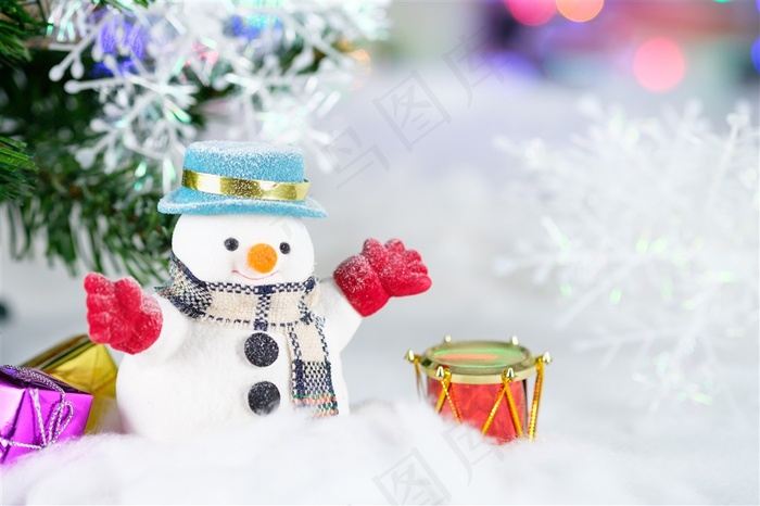 可爱雪人图片
