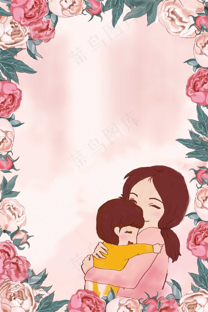 母亲节背景海报  