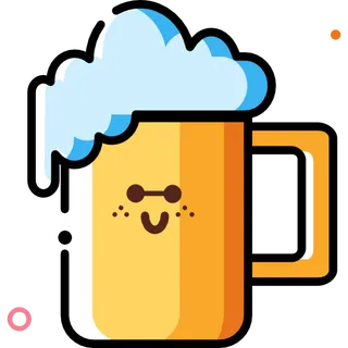 啤酒杯简笔画元素