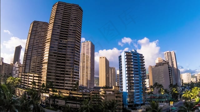 夏威夷, 瓦胡岛, 酒店, 街道