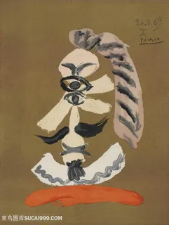 毕加索彩绘抽象装饰画 毕加索彩绘抽象装饰画