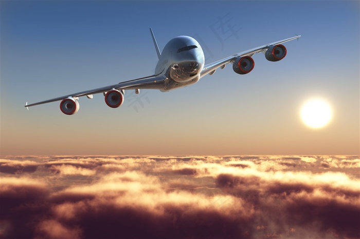 航空飞行系列 - 稳定飞行的客机
