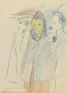 毕加索时尚线描艺术装饰画