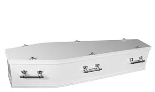 白色棺材 PNG免抠