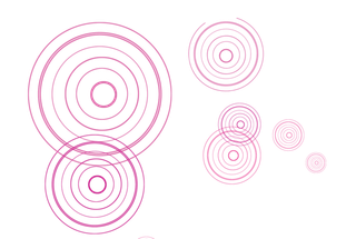 紫色圆形线条素材