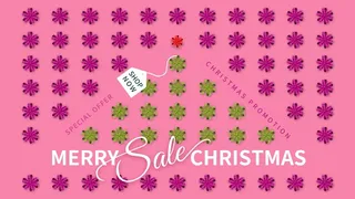 圣诞节圣诞树圣诞老人闪亮装饰电商促销折扣海报