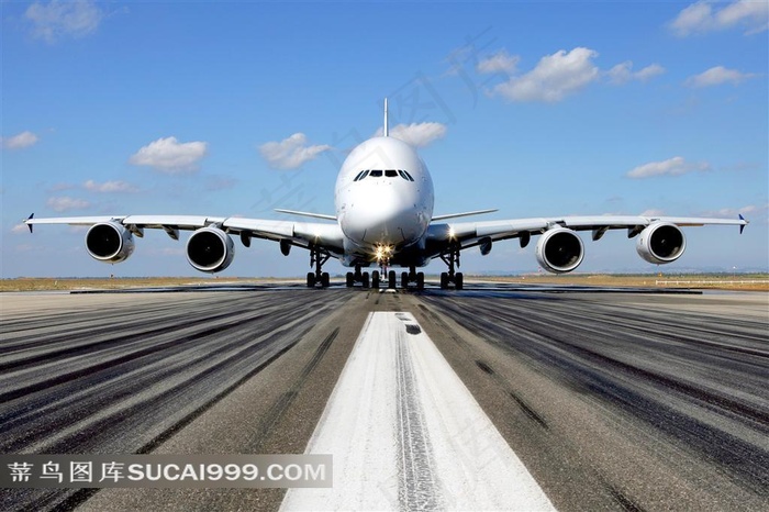 飞机跑到摄影图片