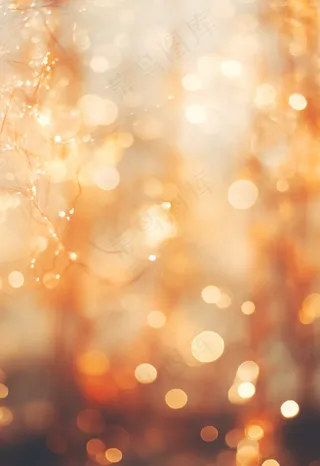 金色橙色装饰灯光晕光芒闪光背景