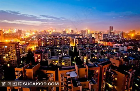 俯瞰城市夜景图 俯瞰城市夜景图