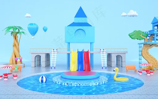 C4D电商场景模型渲染背景 C4D电商场景模型渲染背景