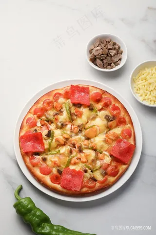 西餐美味培根披萨