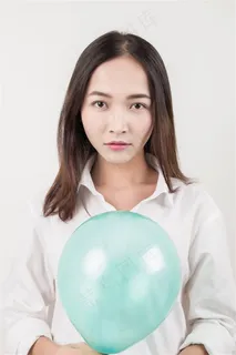 清新美女素颜特写