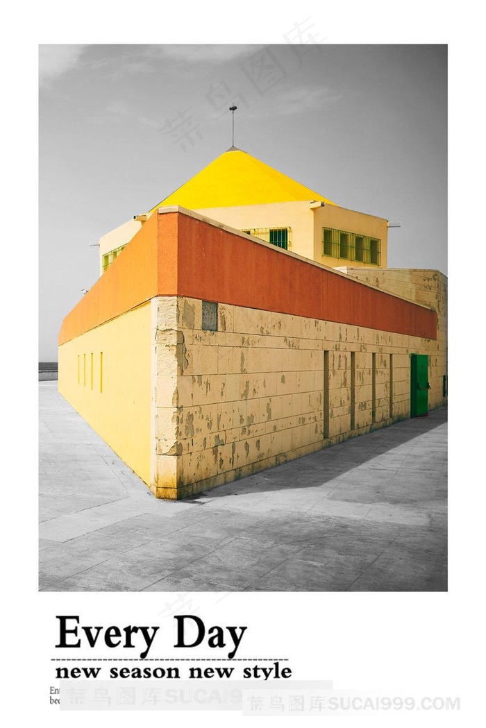 唯美农房建筑艺术装饰画