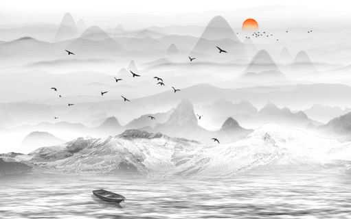 新中式现代背景墙