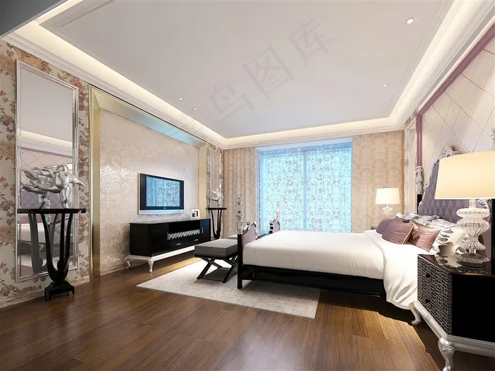 欧式卧室效果图