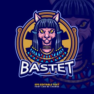 地狱犬埃及法老标识logo设计-2