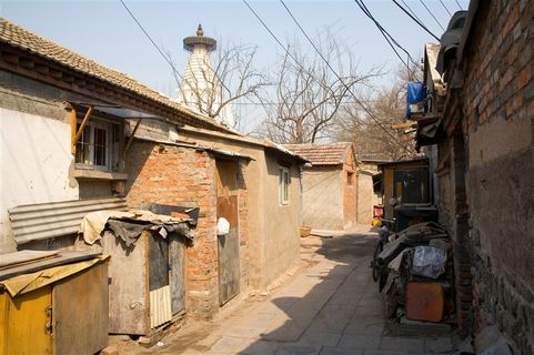 胡同白塔寺北京故宫美图素材