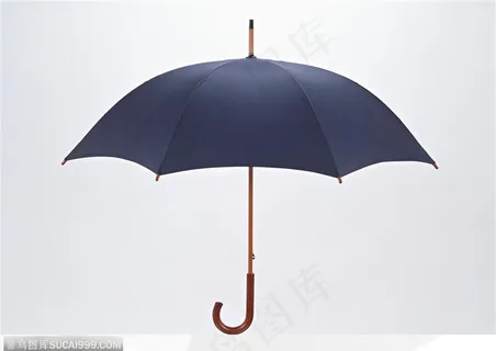 生活用品-打开的黑色雨伞