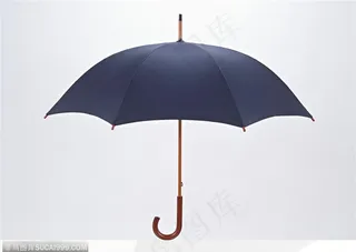 生活用品-打开的黑色雨伞