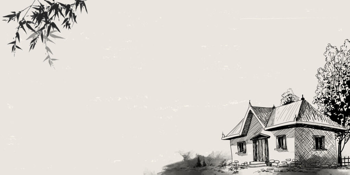 中国风传统水墨古风古典展板边框工笔画PS海报背景平面广告Ai设计素材ai矢量模版下载