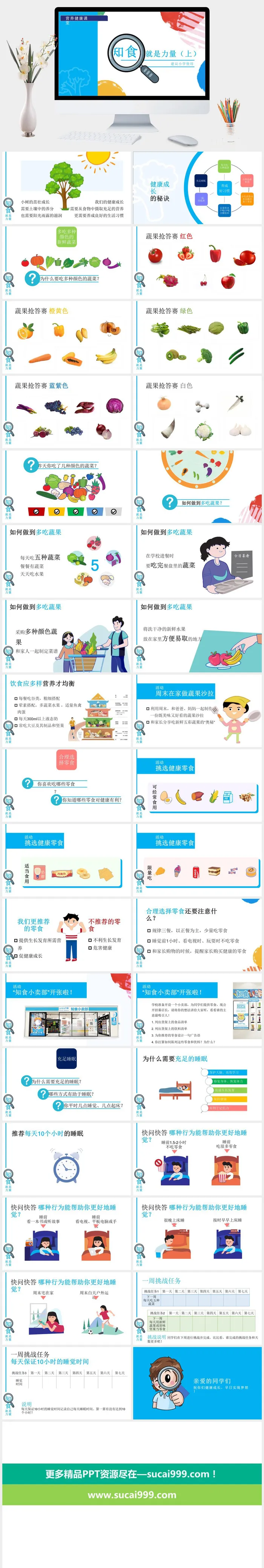 全民营养周营养健康课堂小学生版
