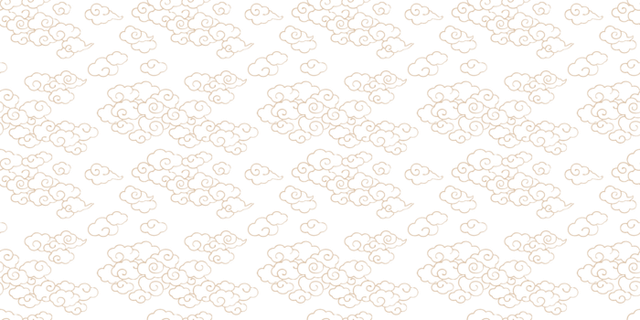 中式祥云图案背景免抠