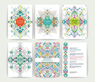 少数民族藏族特色花纹波西米亚风纹理背景图案设计AI矢量图片素材